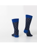 Marineblaue Herrensocken mit Punkten SM35 – Online-Shop – Boutique